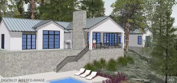 a front view of a house