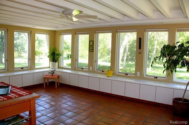 1431 Washington Road Rochester, MI 48306 - Photo 22 of 75 Four-Season Sun Room with Saltillo Tile Flooring