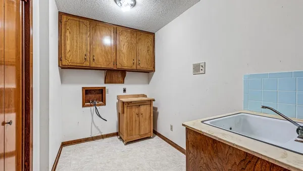 a room with storage and utility