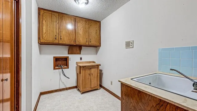 a room with storage and utility