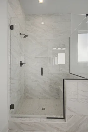 an empty room with closet