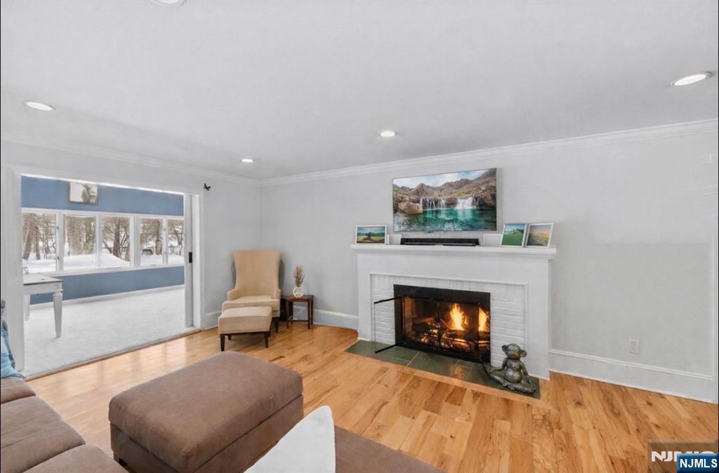 2 Overbrook Place Hillsdale, NJ 07642 - Photo 16 of 49 a living room with furniture and a fireplace
