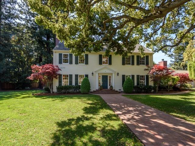 24 Edge Road Atherton, CA 94027 - Photo 1 of 34 a front view of a house with garden