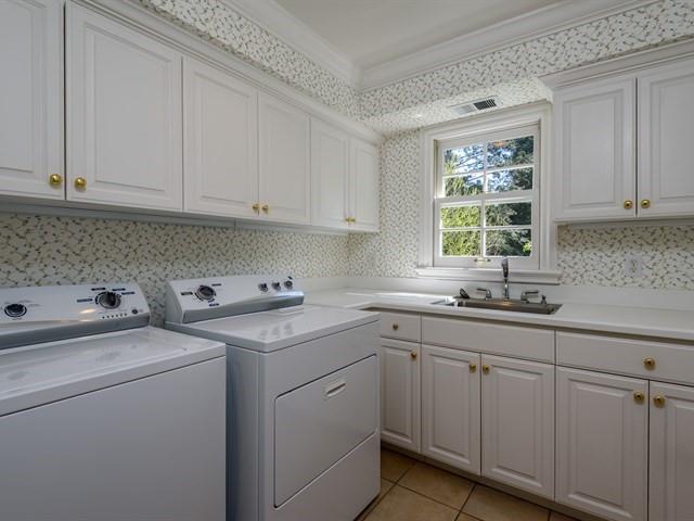 24 Edge Road Atherton, CA 94027 - Photo 26 of 34 a kitchen with sink cabinets and window