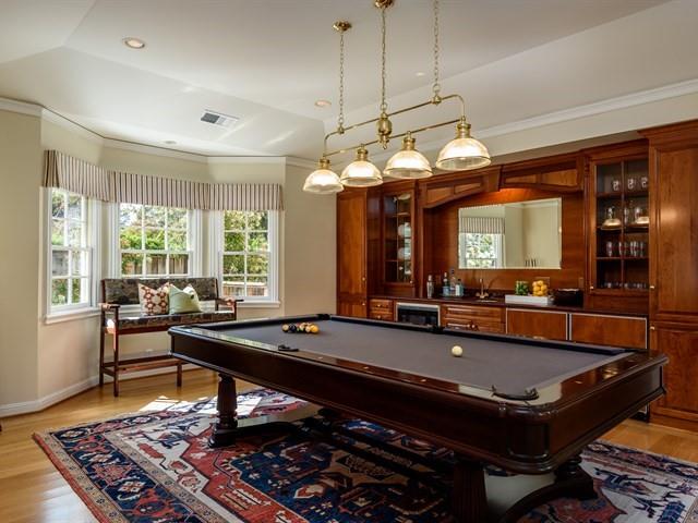 24 Edge Road Atherton, CA 94027 - Photo 30 of 34 a room with furniture pool table and windows