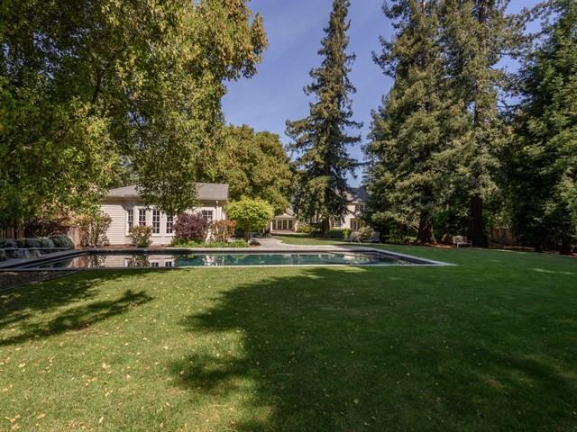 24 Edge Road Atherton, CA 94027 - Photo 32 of 34 a view of pool with trees in the background