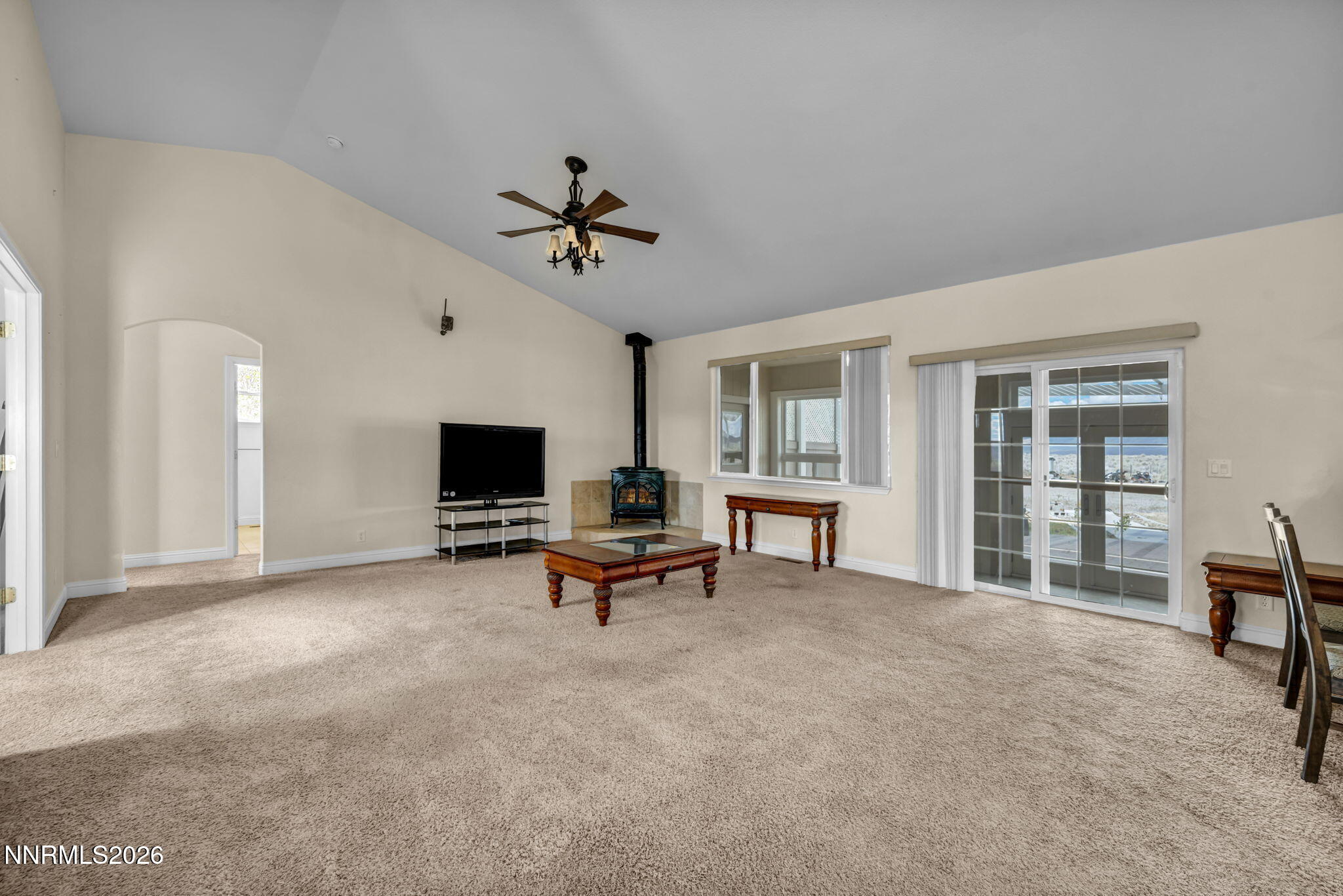 68 Kari Lane Smith Valley, NV 89430 - Photo 11 of 42 a living room with furniture and a flat screen tv