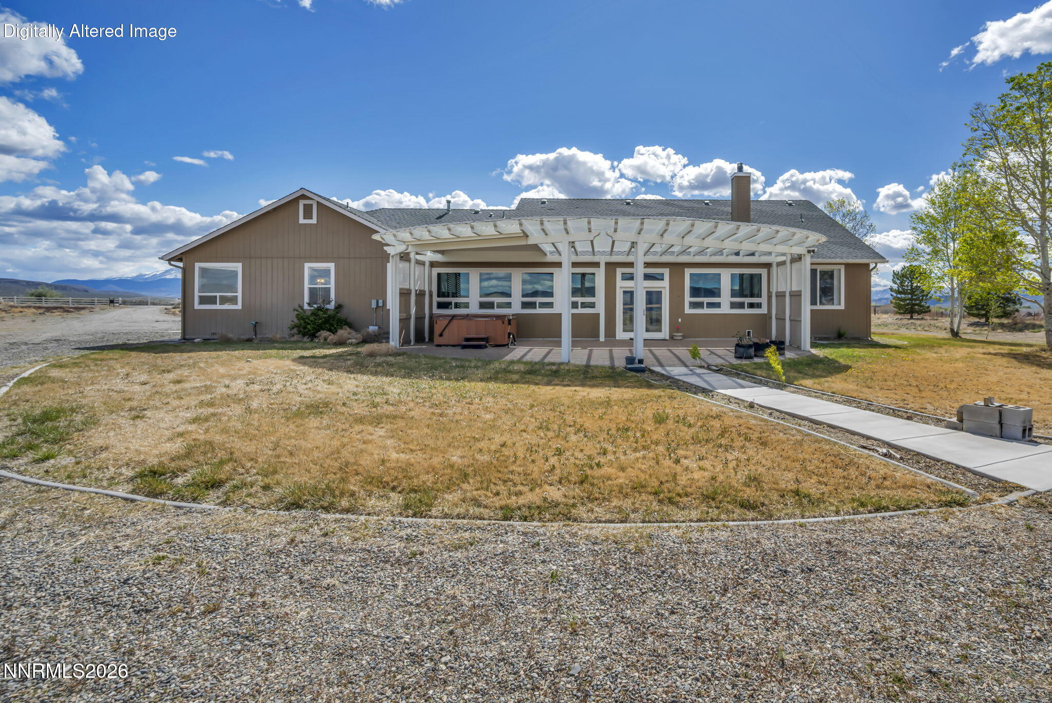 68 Kari Lane Smith Valley, NV 89430 - Photo 29 of 42 a view of a house with a yard