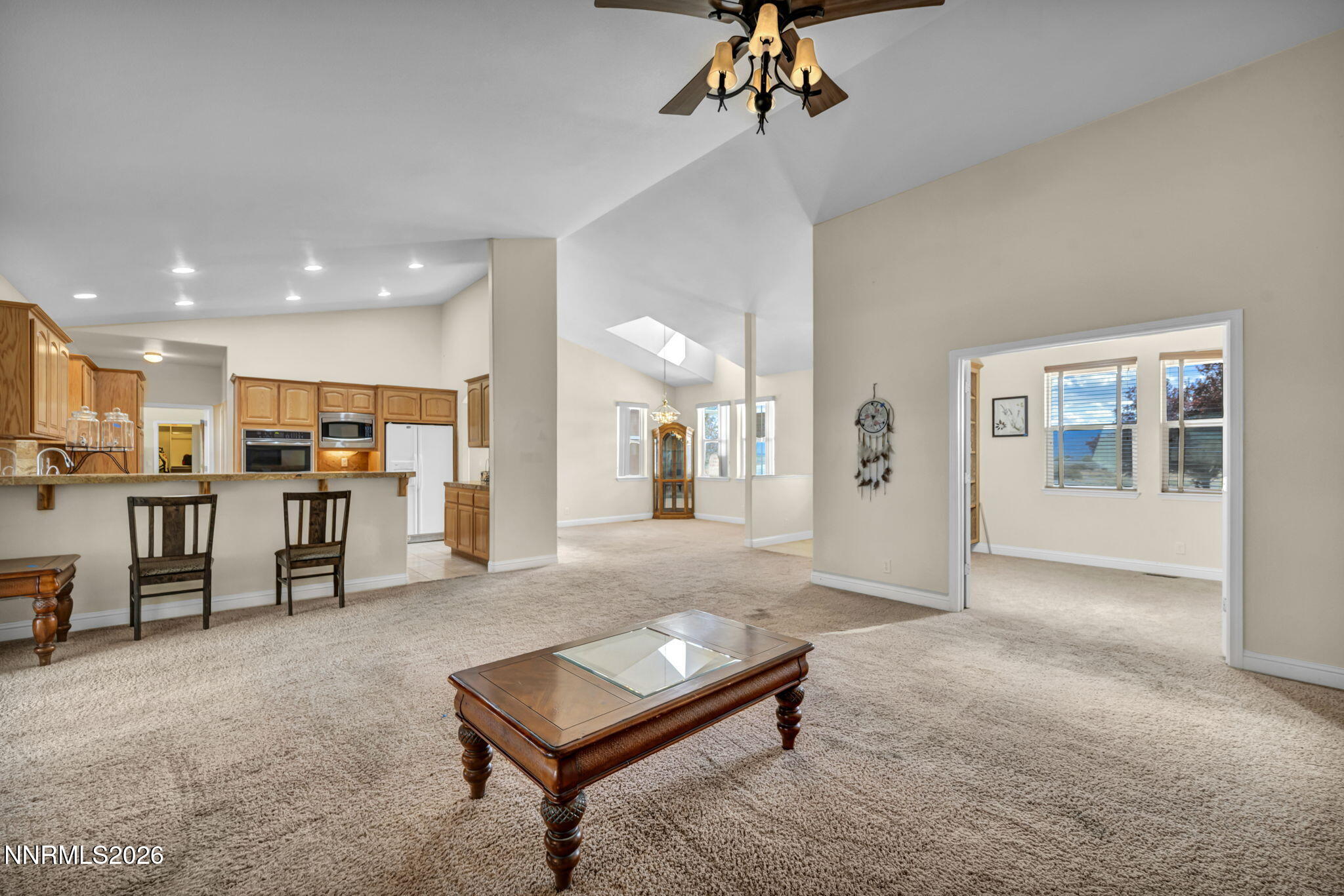 68 Kari Lane Smith Valley, NV 89430 - Photo 8 of 42 a living room with furniture and kitchen view
