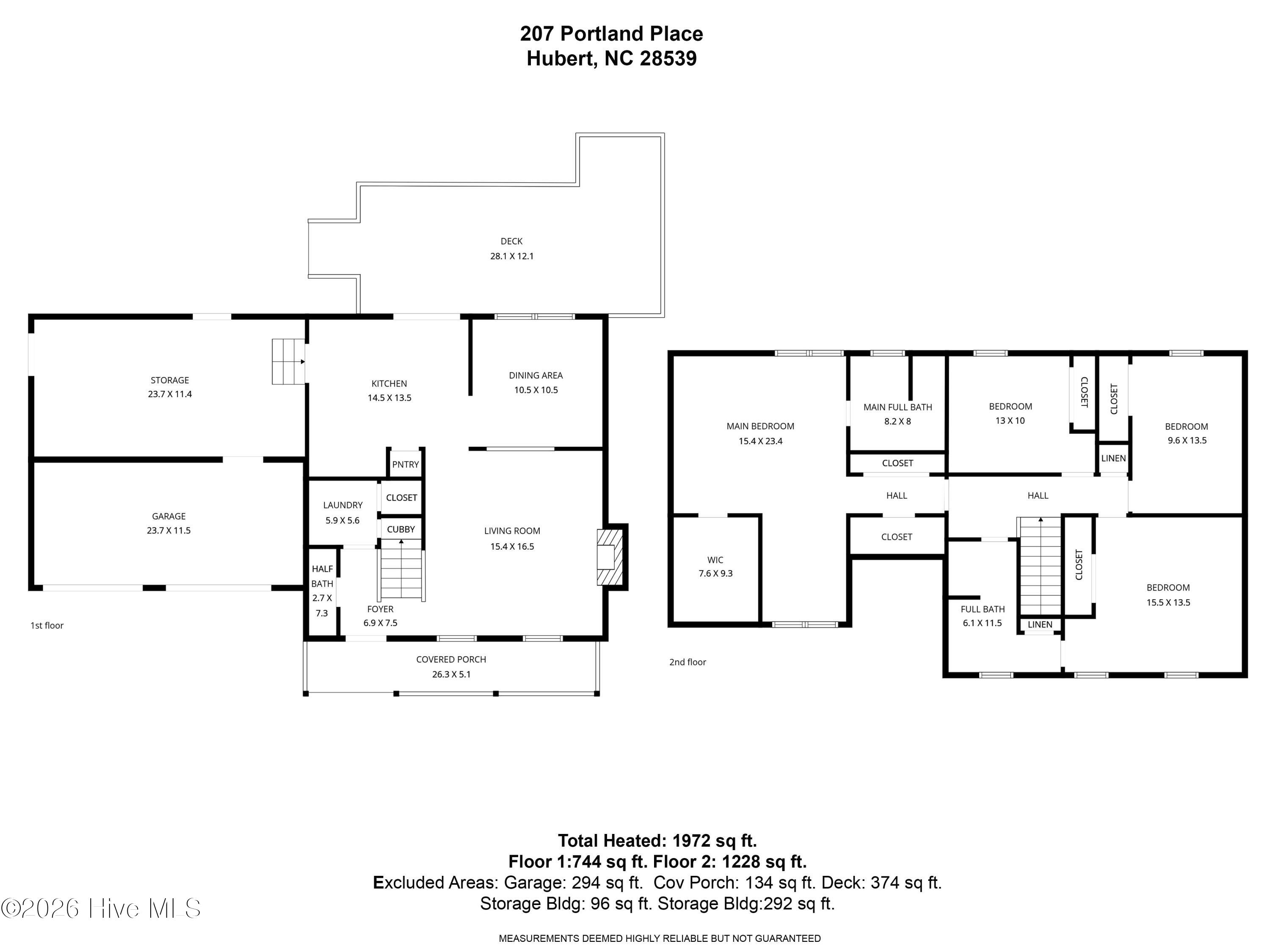 207 Portland Place Hubert, NC 28539 - Photo 61 of 61 Floorplan-207 Portland Place
