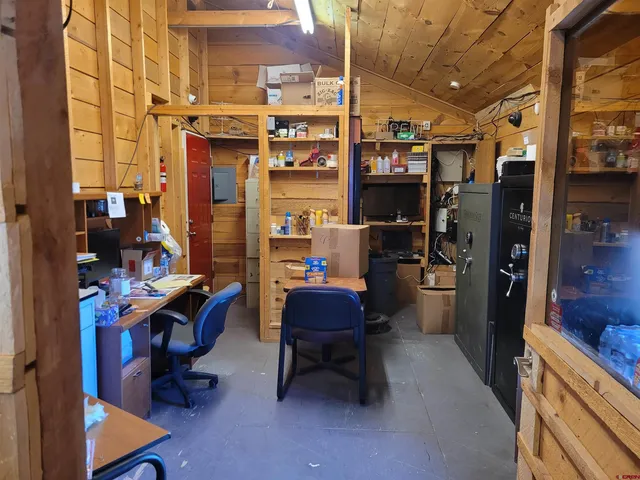 a room with musical instruments