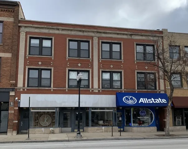 a view of an entrance of the building