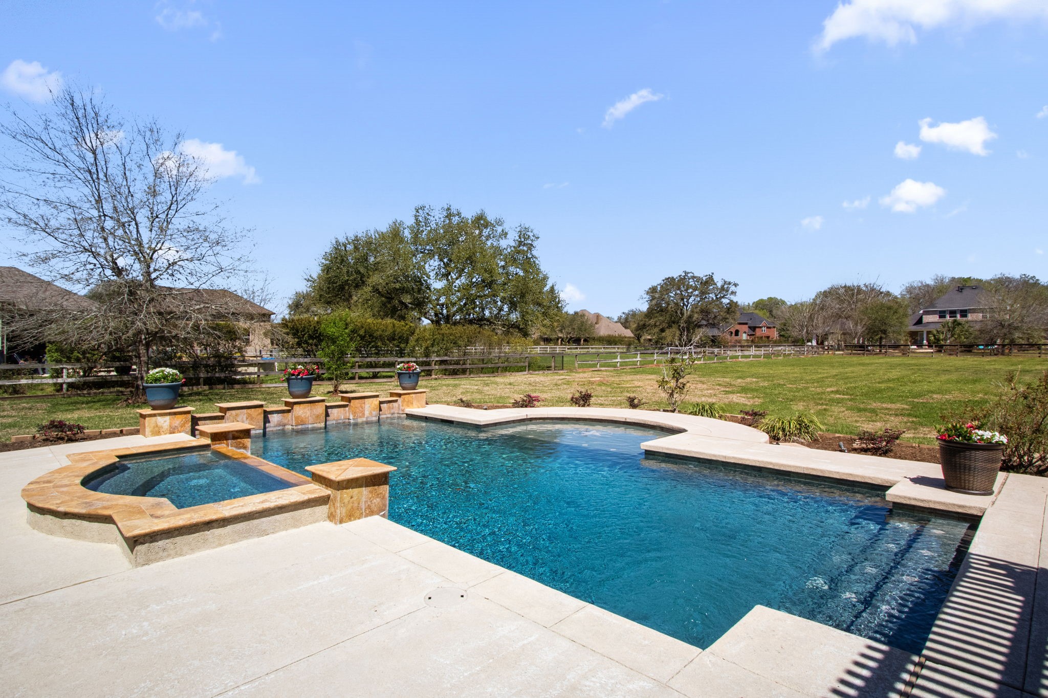 3610 Wellspring Lake Drive Fulshear, TX 77441 - Photo 34 of 45 a view of swimming pool with lounge chairs