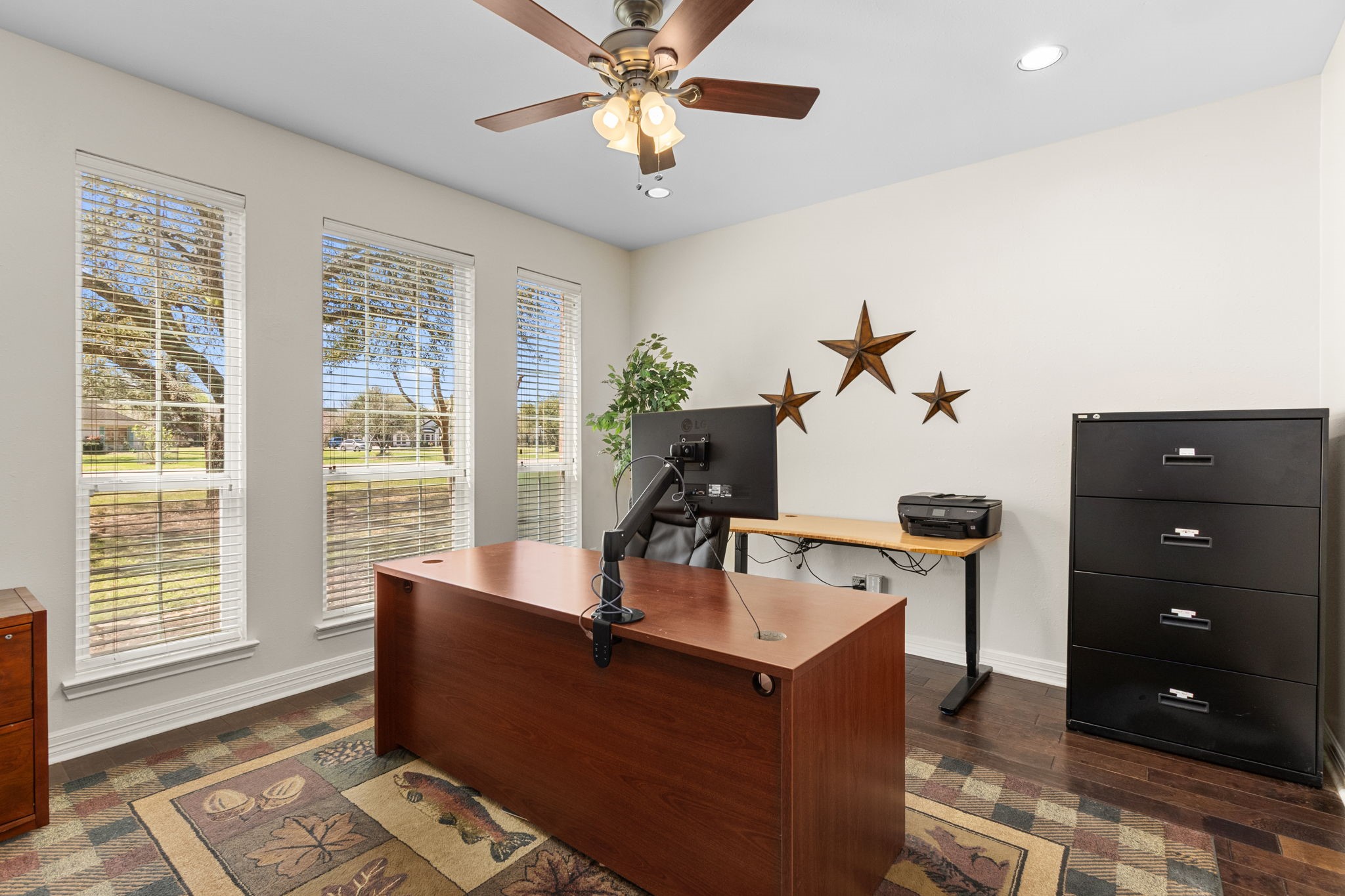 3610 Wellspring Lake Drive Fulshear, TX 77441 - Photo 7 of 45 a living room with furniture and wooden floor