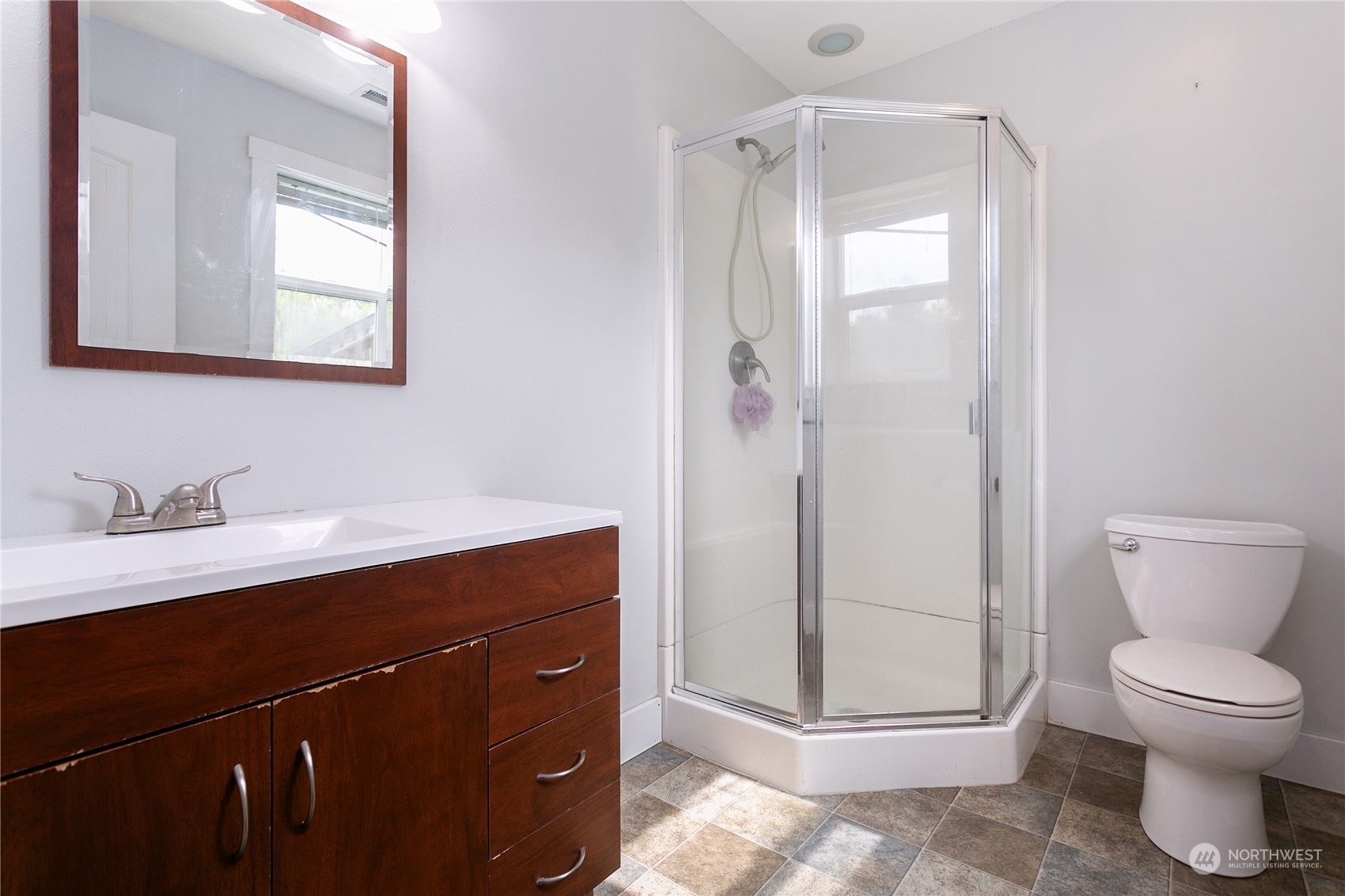 310 Allison Way Nooksack, WA 98276 - Photo 24 of 35 a bathroom with a sink a toilet and a mirror