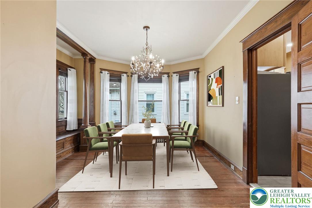 802 Poplar Street Clarks Summit, PA 18411 - Photo 4 of 50 a view of a dining room with furniture window and wooden floor