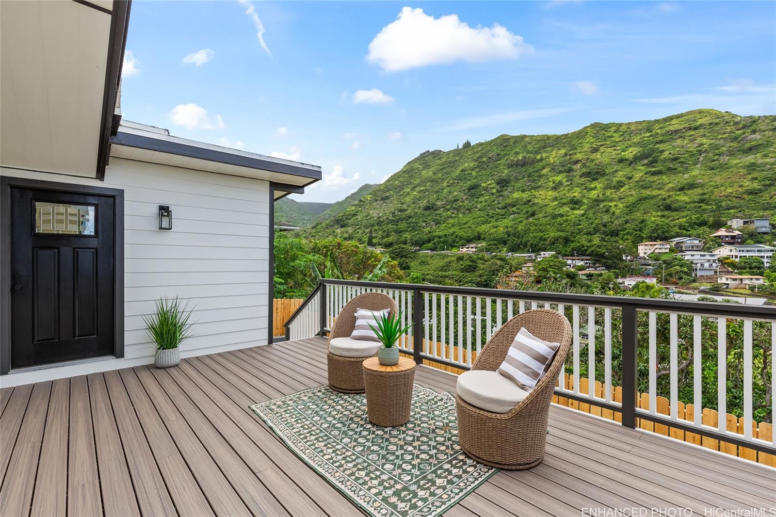 907 Ahuwale Street Honolulu, HI 96821 - Photo 13 of 25 Expansive outdoor living area finished with Trex enhanced grooved edge composite decking