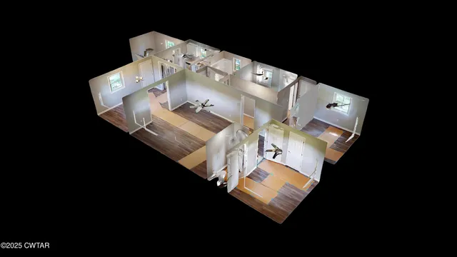 a view of outdoor space with a garden