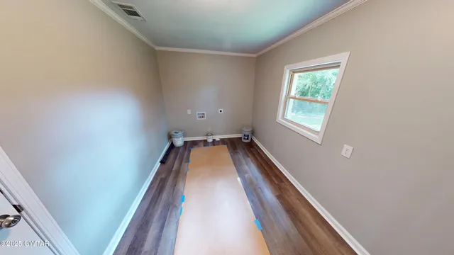 a view of wooden floor in a room
