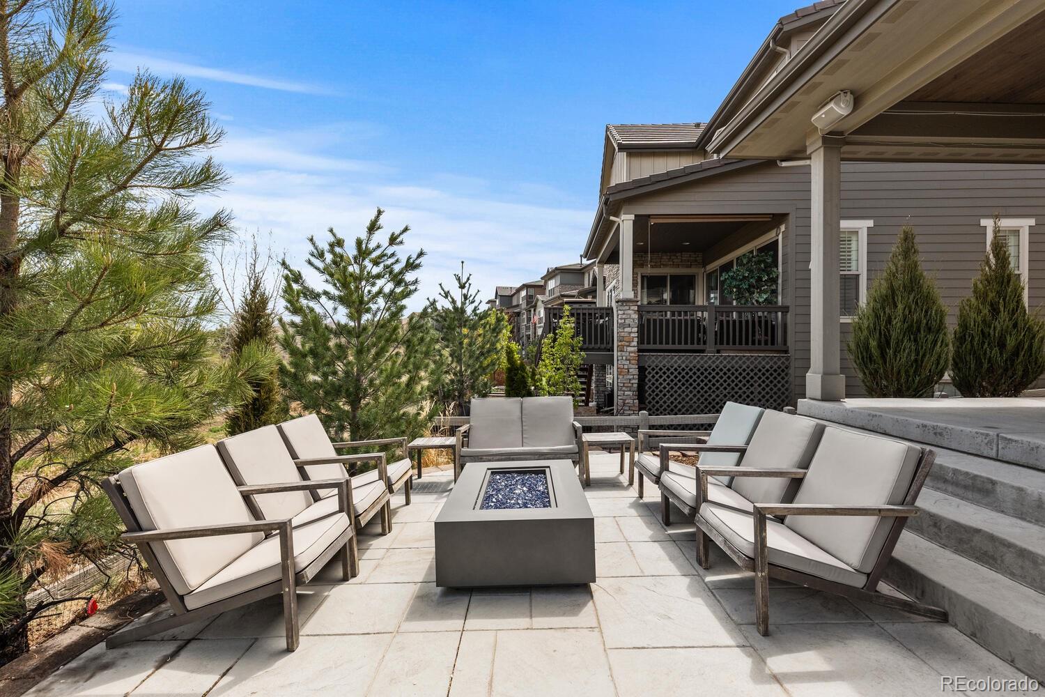 507 Red Thistle Drive Highlands Ranch, CO 80126 - Photo 35 of 42 a view of patio with a table and chairs and potted plants