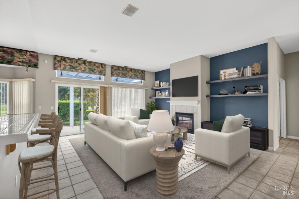 1024 Vintage Drive Rio Vista, CA 94571 - Photo 17 of 52 a living room with furniture fireplace and a large window