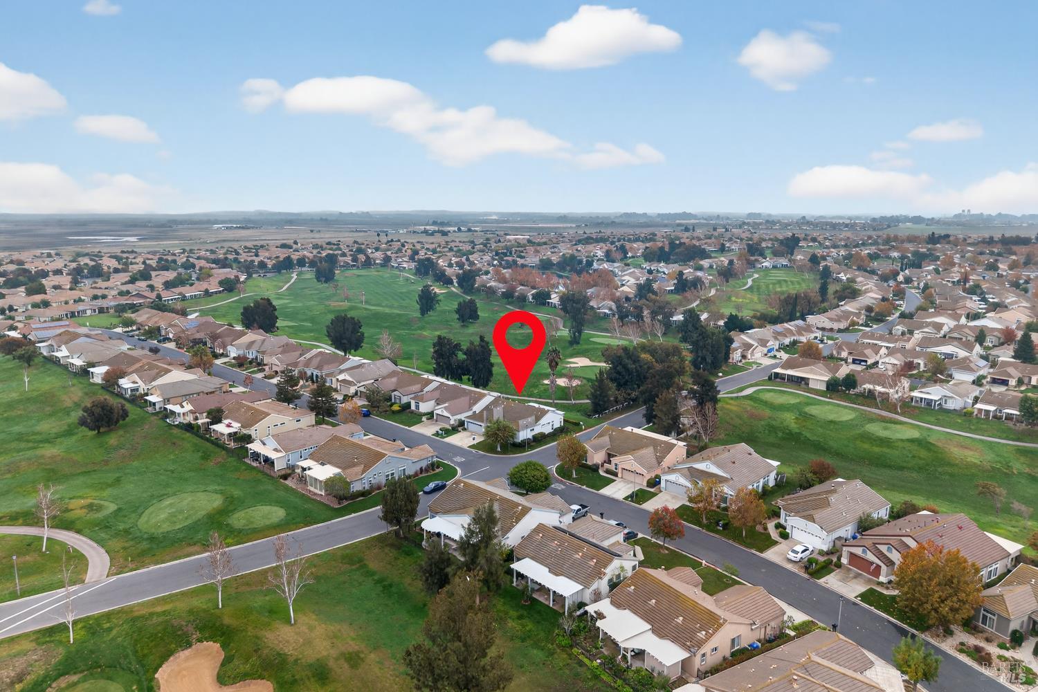 1024 Vintage Drive Rio Vista, CA 94571 - Photo 44 of 52 an aerial view of a city with lots of residential buildings and mountain view in back