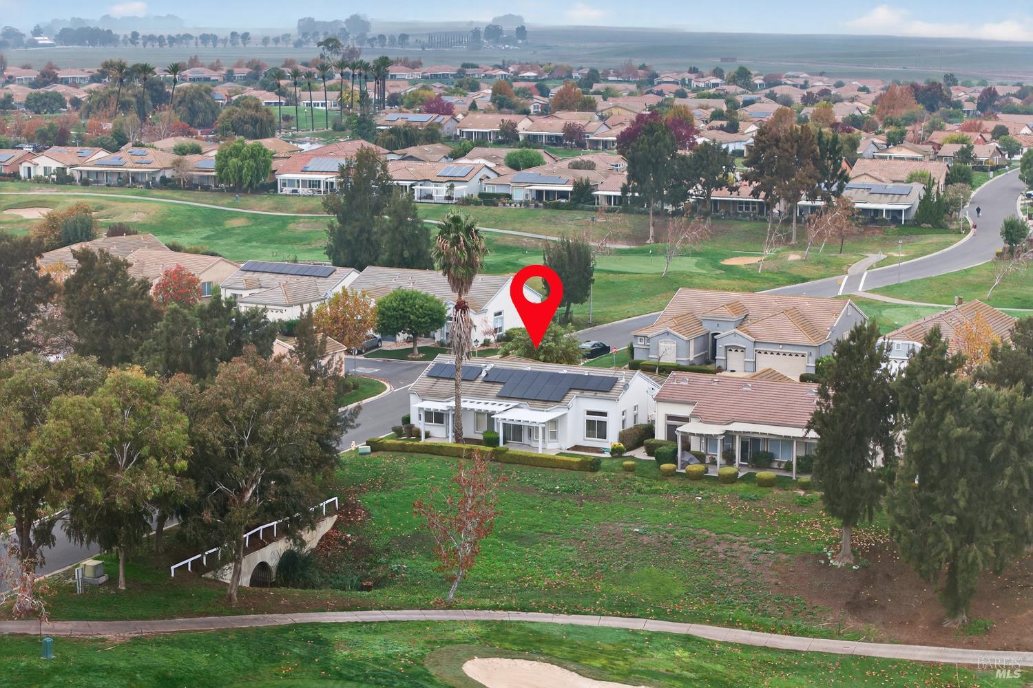 1024 Vintage Drive Rio Vista, CA 94571 - Photo 47 of 52 an aerial view of residential houses with outdoor space and lake view