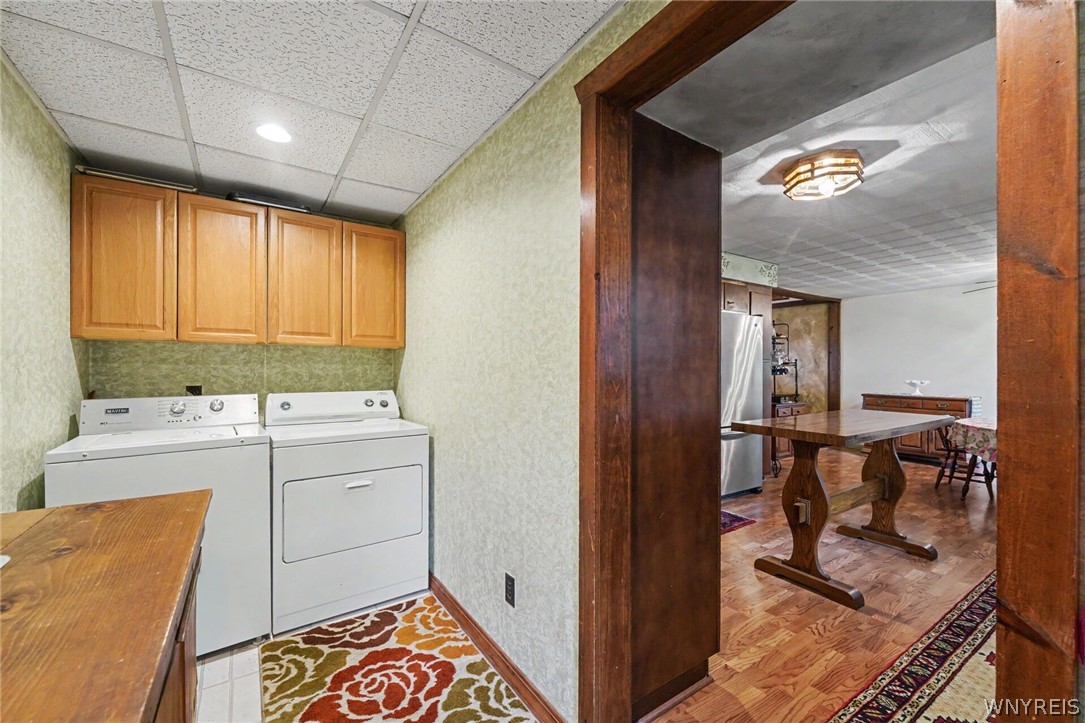 7017 Curriers Road Arcade, NY 14009 - Photo 13 of 32 1ST FLOOR LAUNDRY WITH WASHER AND DRHYER