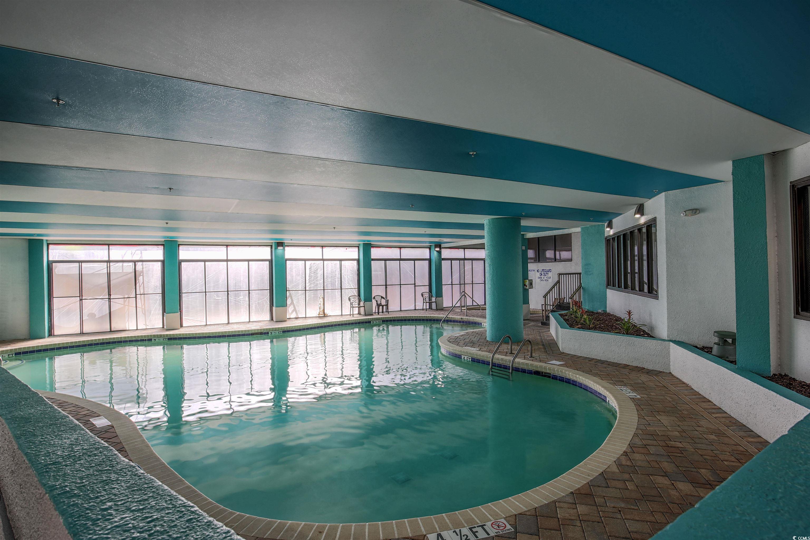 2710 North Ocean Boulevard, Unit 622 Myrtle Beach, SC 29577 - Photo 13 of 37 Indoor pool featuring a patio area
