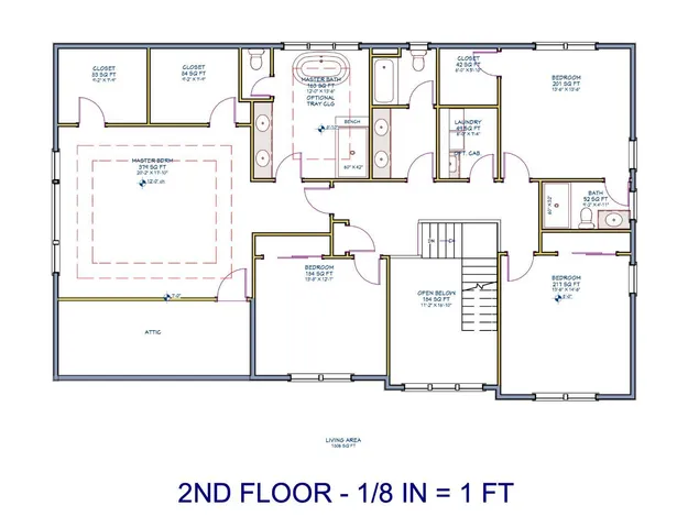 a picture of a room with a on the wall