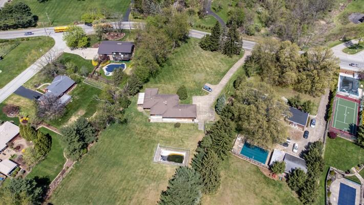 630 Broughton Road Bethel Park, PA 15102 - Photo 6 of 25 an aerial view of residential house with outdoor space and swimming pool
