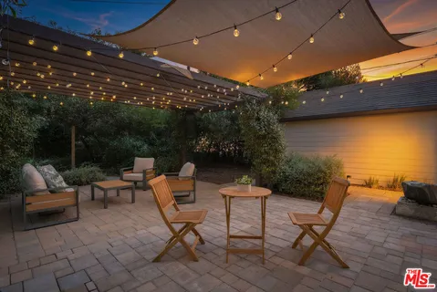 a outdoor space with patio furniture