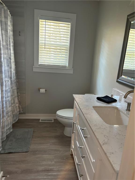 131 Fox Place Canton, GA 30114 - Photo 16 of 29 a bathroom with a sink a toilet and a window