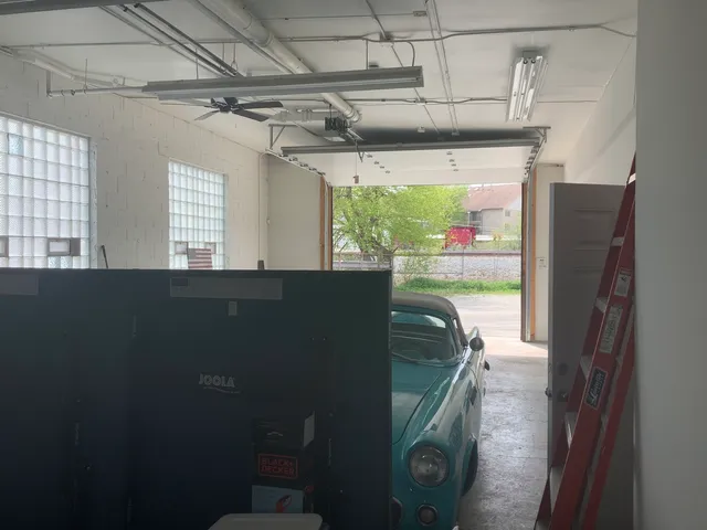 a storage room with washer and dryer