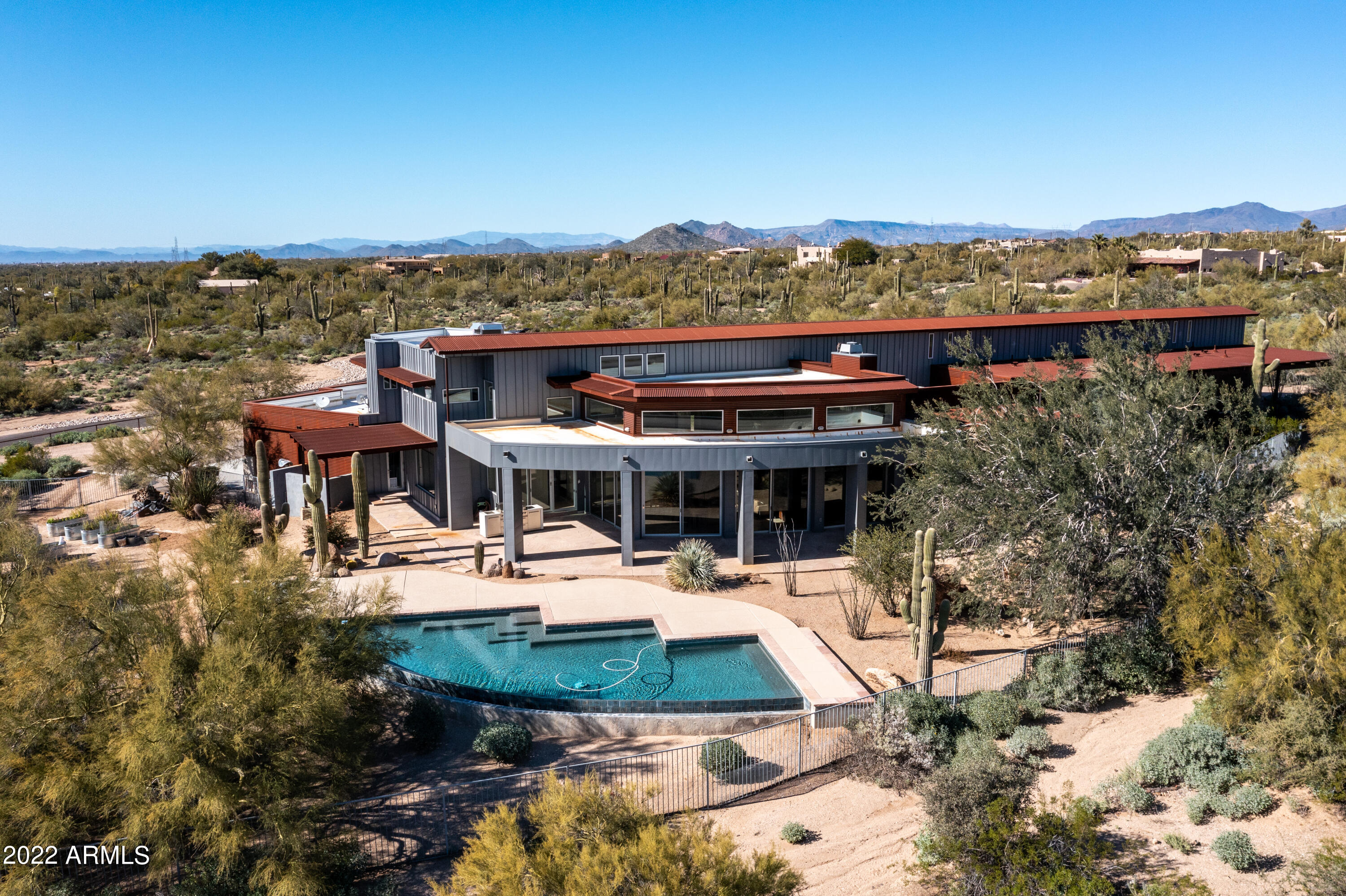 9216 East Jomax Road Scottsdale, AZ 85262 - Photo 3 of 41 Aerial Rear Elevation