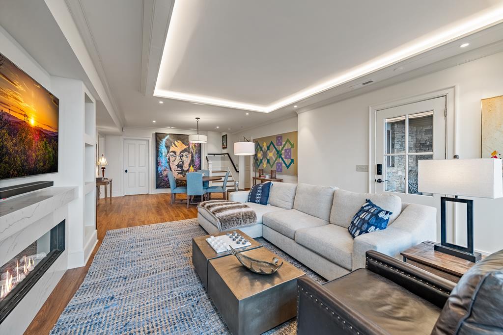 1115 Outlook Road Murphy, NC 28906 - Photo 42 of 60 a living room with fireplace furniture and a flat screen tv