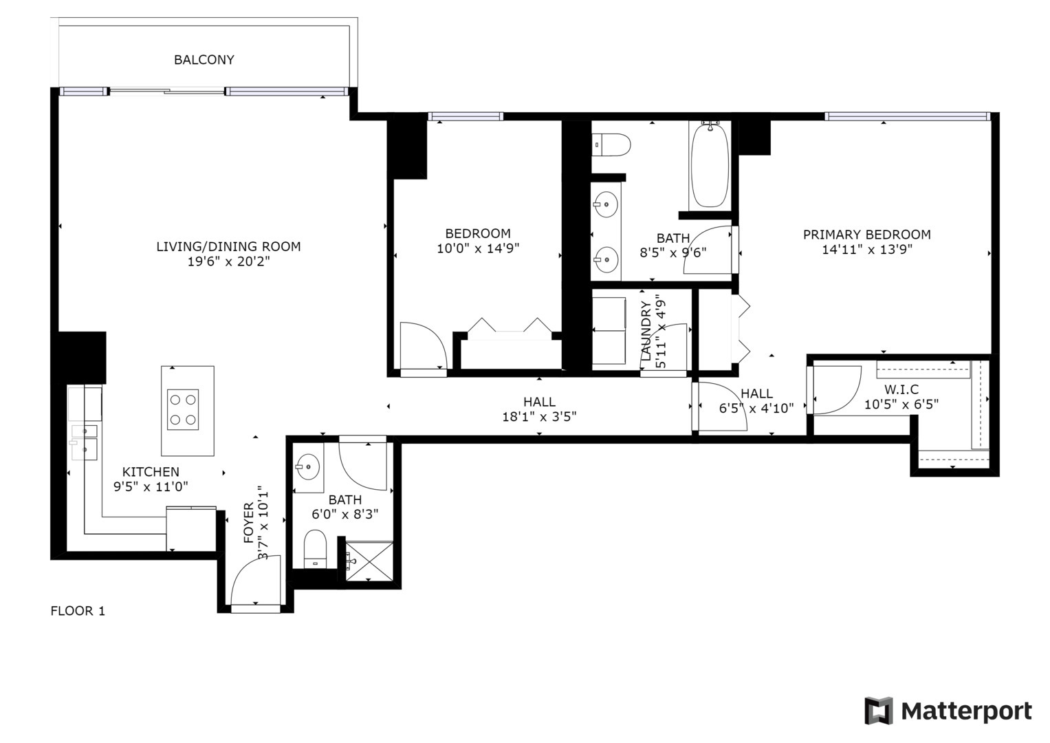 737 West Washington Boulevard, Unit 710 Chicago, IL 60661 - Photo 28 of 28 a picture of a floor plan