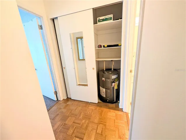 a view of a bathroom from a bathroom