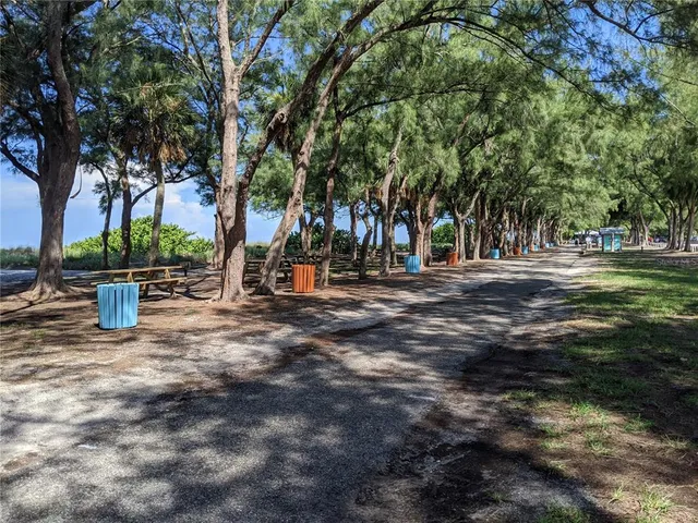 a view of road with trees
