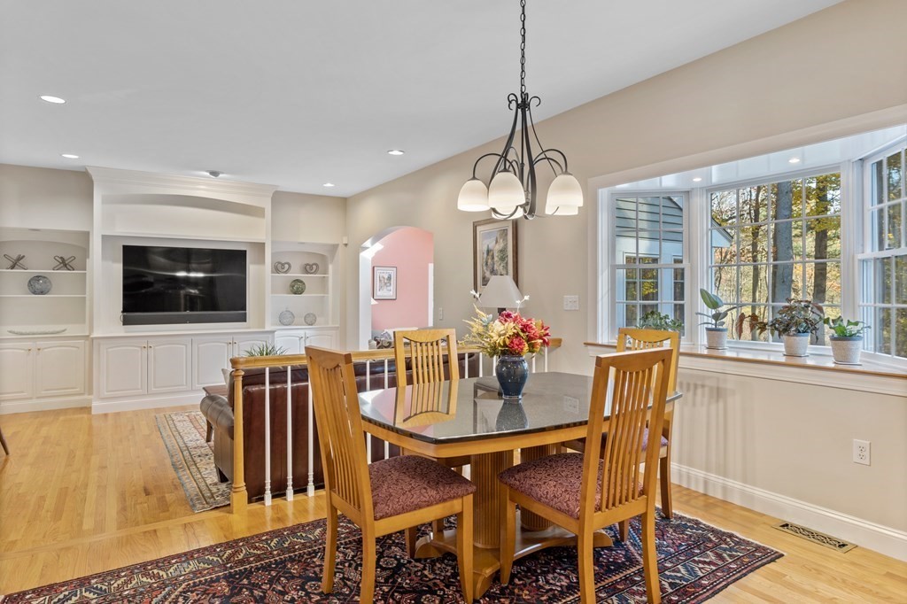 136 Hartwell Road Carlisle, MA 01741 - Photo 15 of 42 a view of a dining room with furniture window and outside view