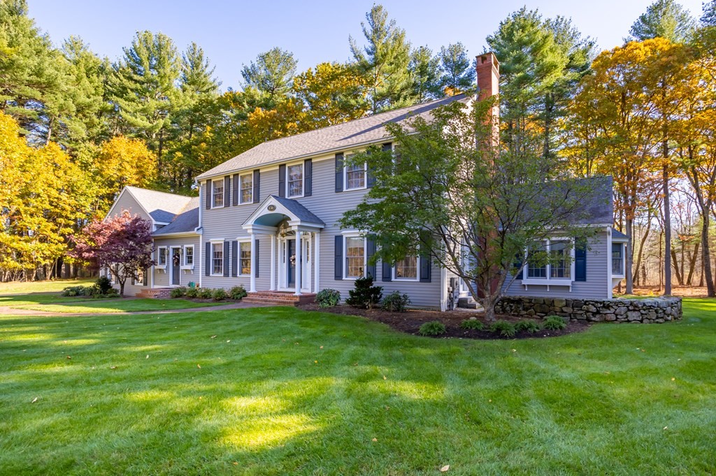 136 Hartwell Road Carlisle, MA 01741 - Photo 2 of 42 a view of a house with a yard and sitting area