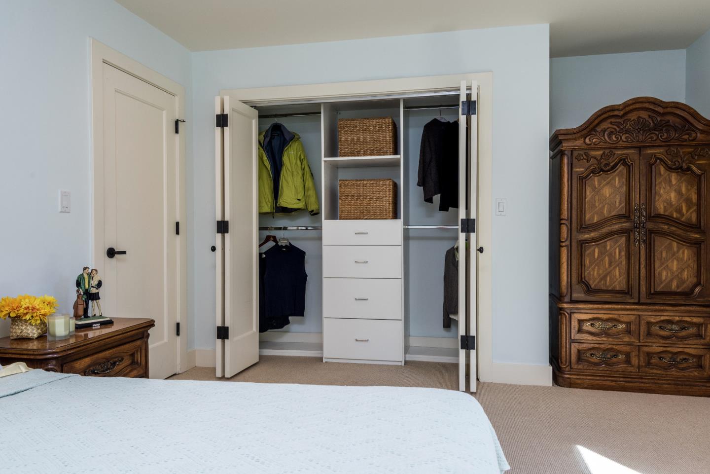 20 Ridgeway Road Hillsborough, CA 94010 - Photo 20 of 31 a bedroom with a bed and a television