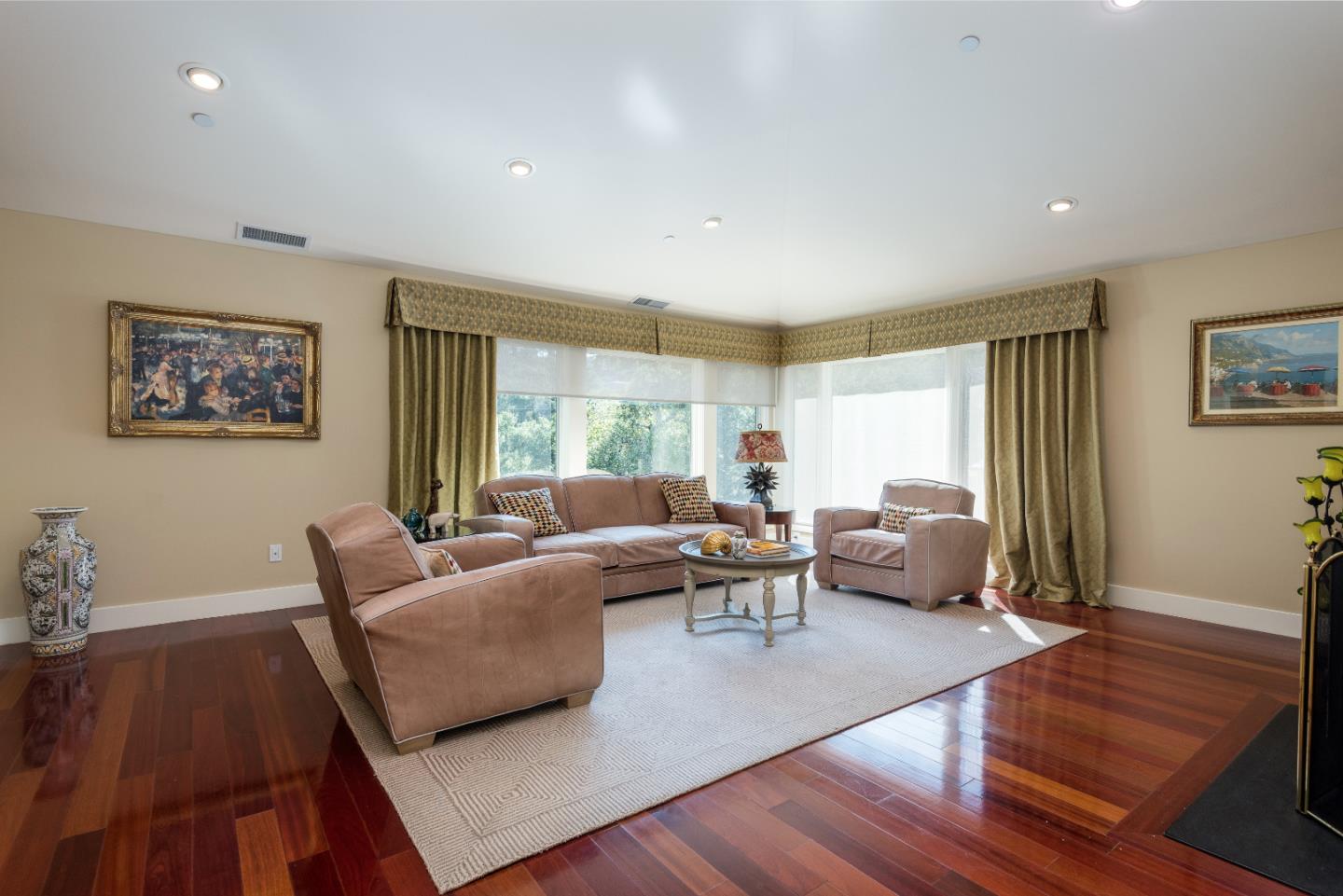 20 Ridgeway Road Hillsborough, CA 94010 - Photo 3 of 31 a living room with furniture and a large window