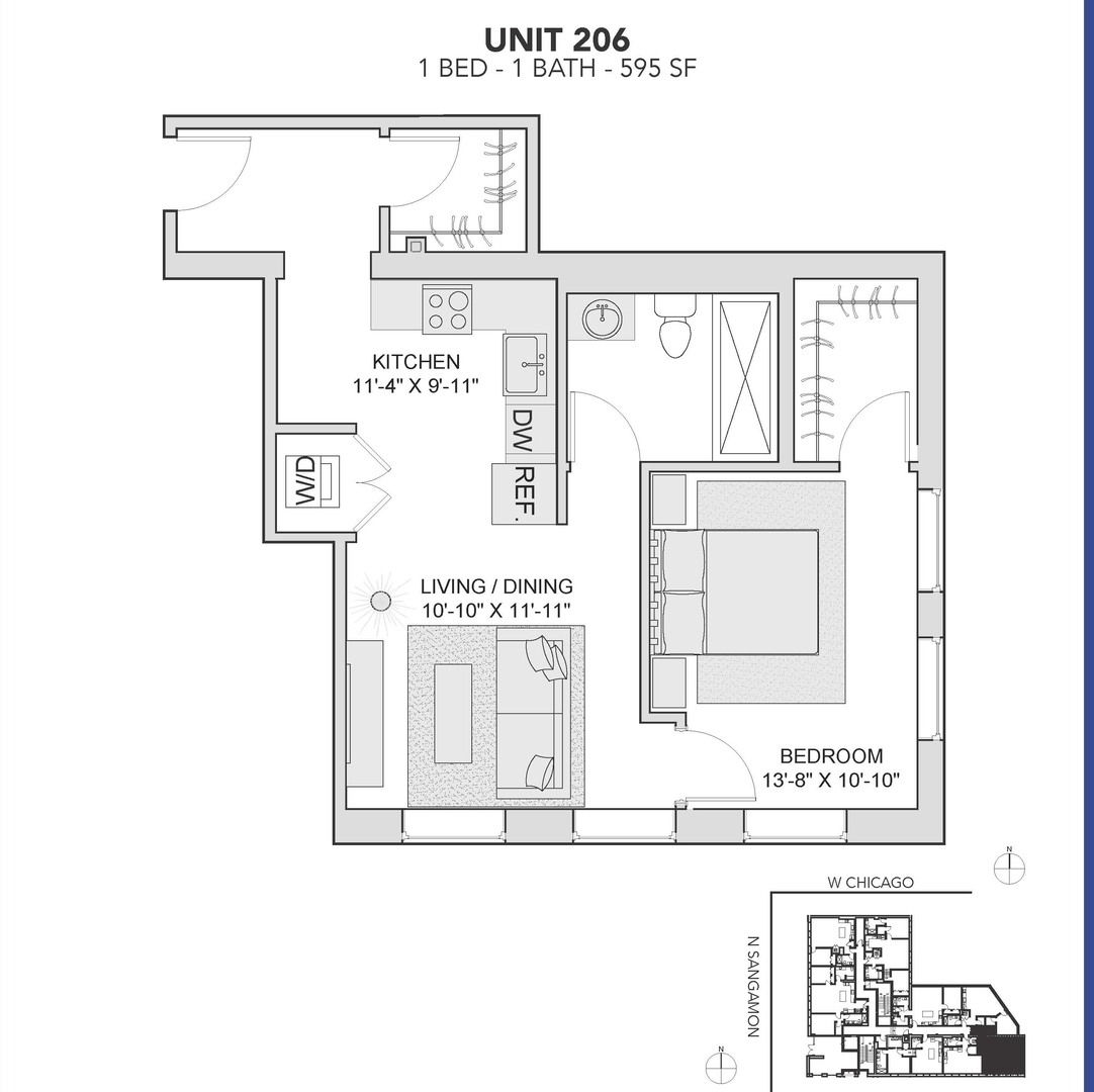 729 North Sangamon Street, Unit 206 Chicago, IL 60642 - Photo 20 of 20