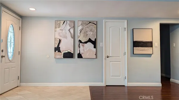 a view of painting on the wall