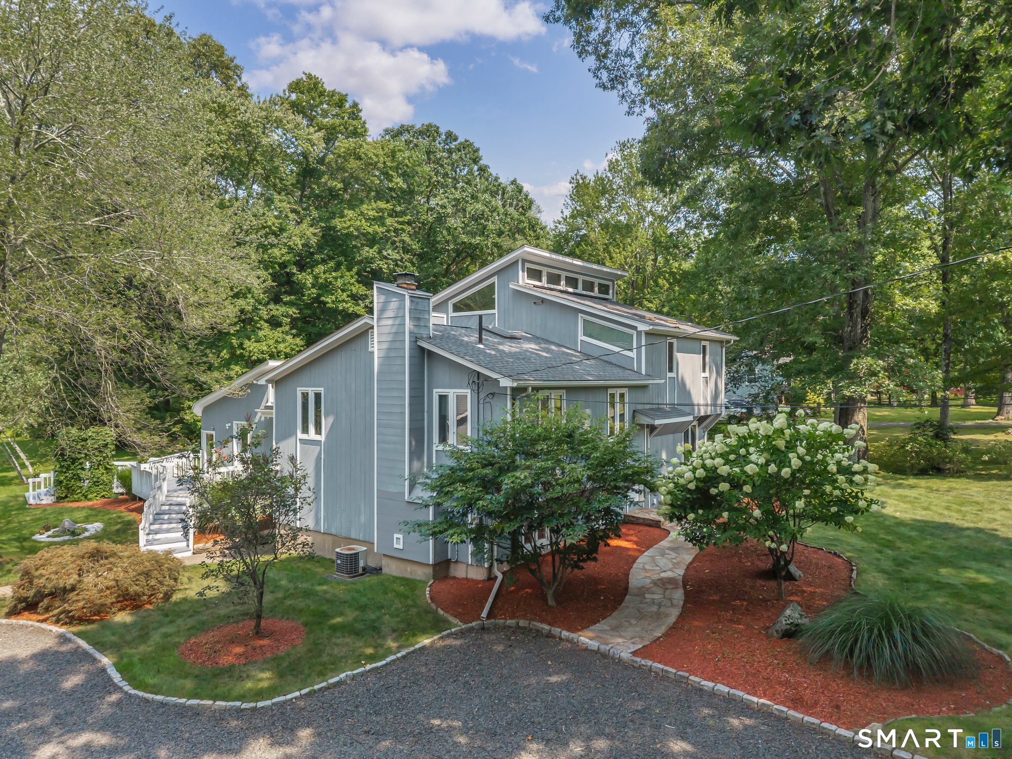 Side view of this expansive home!