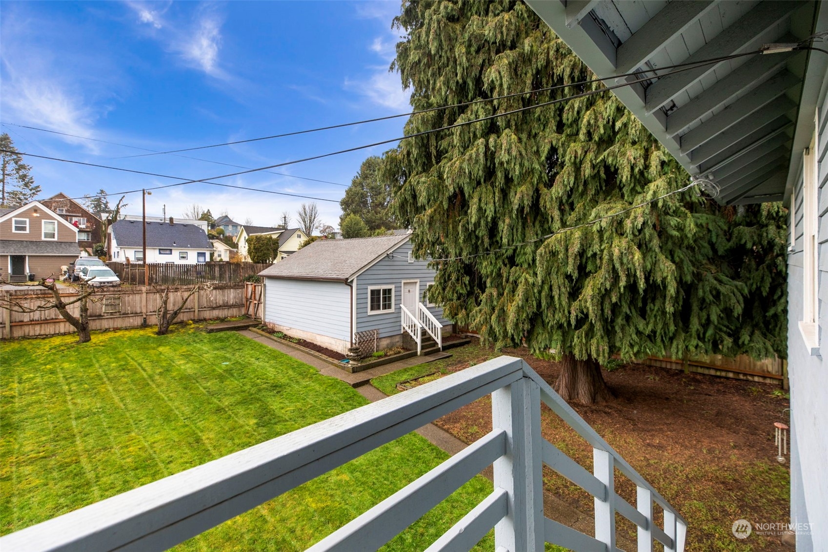 3416 Rockefeller Avenue Everett, WA 98201 - Photo 31 of 40 a view of a backyard with sitting area