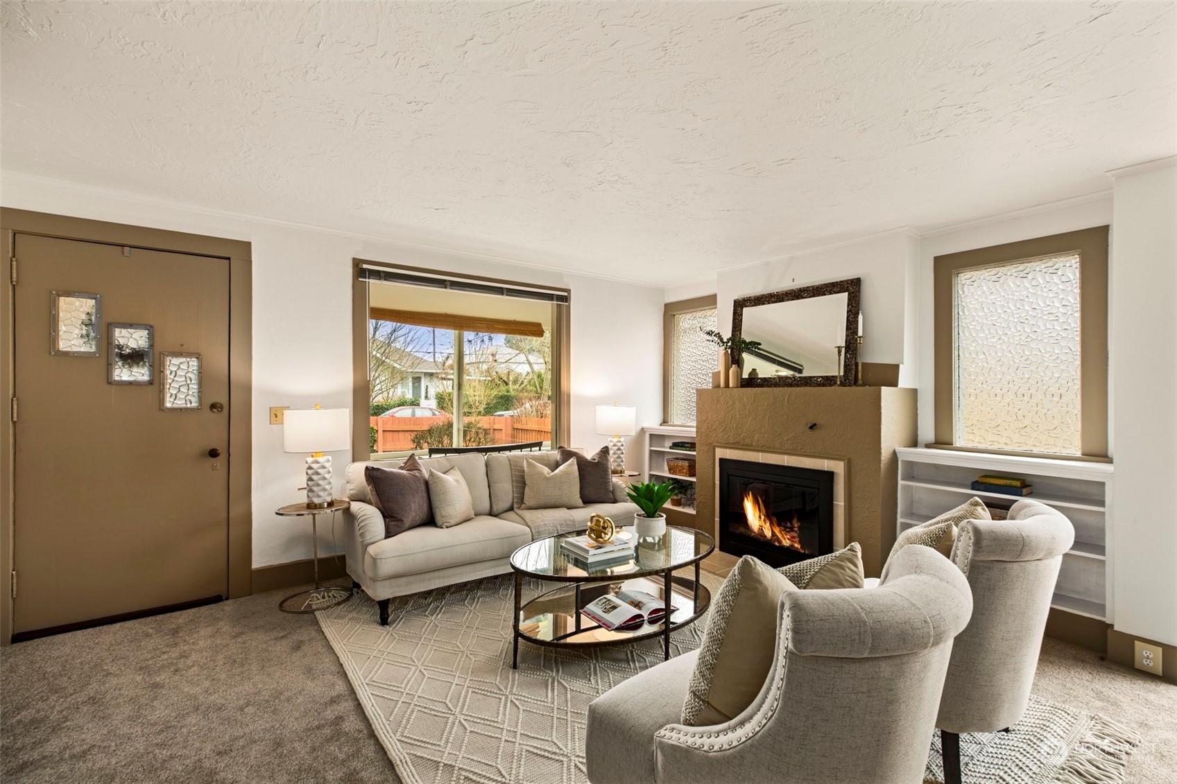 3416 Rockefeller Avenue Everett, WA 98201 - Photo 7 of 40 a living room with furniture and a fireplace