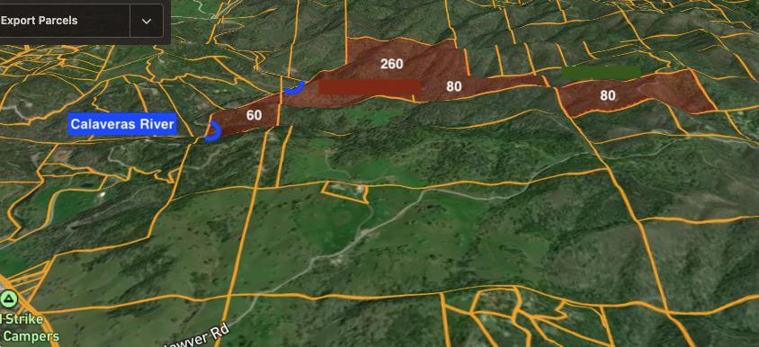 71 Hawver Road San Andreas, CA 95249 - Photo 55 of 96 3d map of properties total. 480 acres total. Image shares an approximation.