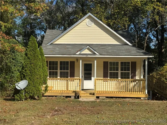 a front view of a house